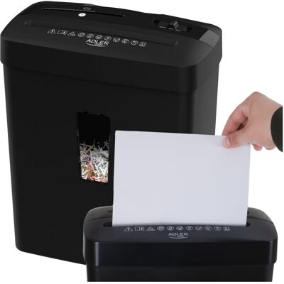 MOCNA Niszczarka do Dokumentów Papieru z koszem ADLER 200W AD1037B MOCNA Niszczarka do Dokumentów Papieru z koszem ADLER 200W AD1037B