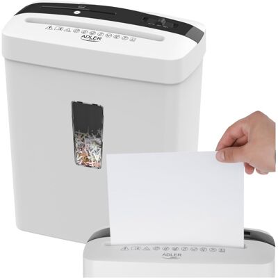 MOCNA Niszczarka do Dokumentów Papieru z koszem ADLER 200W AD1037W MOCNA Niszczarka do Dokumentów Papieru z koszem ADLER 200W AD1037W