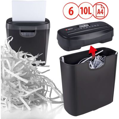 Alpina NISZCZARKA DOKUMENTÓW 190W 10L PAPIER KARTY KREDYTOWE 6 ARKUSZY DOM BIURO Alpina NISZCZARKA DOKUMENTÓW 190W 10L PAPIER KARTY KREDYTOWE 6 ARKUSZY DOM BIURO