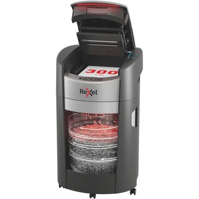 Niszczarka Automatyczna Rexel Shredmax Autofeed+ 300m, Mikrościnek 2x5mm, 300 Kartek, P-5 Din, Czarny Niszczarka Automatyczna Rexel Shredmax Autofeed+ 300m, Mikrościnek 2x5mm, 300 Kartek, P-5 Din, Czarny