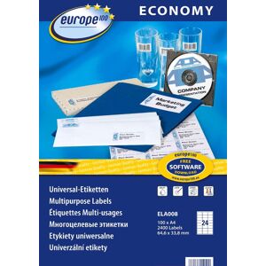 Europe 100 ELA008 Etykiety uniwersalne - Labels Europe 100 ELA008 Etykiety uniwersalne - Labels