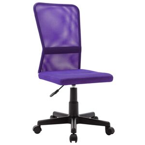 vidaXL Krzesło biurowe, fioletowe, 44x52x100 cm, z siatką