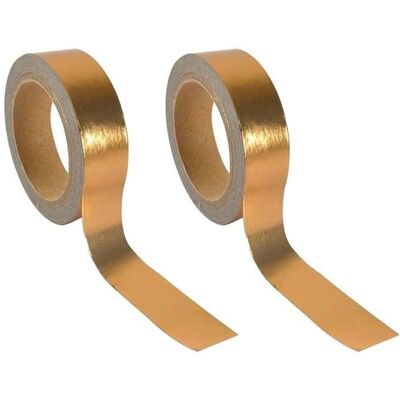 Youdoit 2 aluminiowe taśmy samoprzylepne 5 m x 1,5 cm - miedź Youdoit 2 aluminiowe taśmy samoprzylepne 5 m x 1,5 cm - miedź