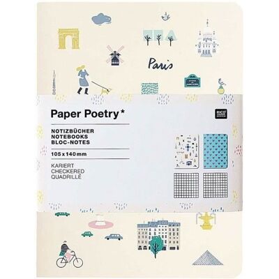 Rico Design 2 notesy w kratkę A6 - Podróże po świecie Rico Design 2 notesy w kratkę A6 - Podróże po świecie