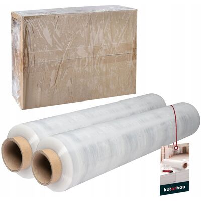 Kotarbau 2X Folia Stretch Strech Strecz 2,6 Rolka Transparentna Bezbarwna Pakowania Kotarbau 2X Folia Stretch Strech Strecz 2,6 Rolka Transparentna Bezbarwna Pakowania