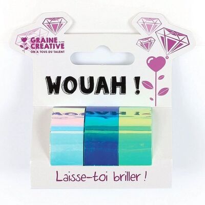 Irydysujące Taśmy Maskujące Graine Créative - 3 Kolory 5m x 1,5cm Irydysujące Taśmy Maskujące Graine Créative - 3 Kolory 5m x 1,5cm