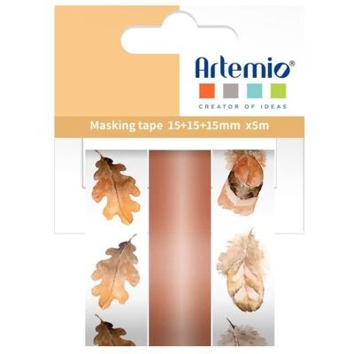 Inny producent 3 Taśma maskująca Jesień 15 mm x 5 m Inny producent 3 Taśma maskująca Jesień 15 mm x 5 m