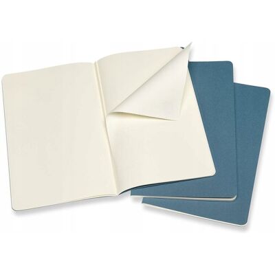 3x Moleskine Cashier Journals L Gł. Niebieskie 3x Moleskine Cashier Journals L Gł. Niebieskie