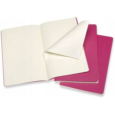 3x Moleskine Cashier Journals L Gł. Różowe 3x Moleskine Cashier Journals L Gł. Różowe