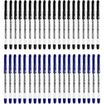 40 Szt. X Długopis Żelowy Bic Gel-Ocity Stic Cienka Końcówka: 20x Niebieski I 20x Czarny 40 Szt. X Długopis Żelowy Bic Gel-Ocity Stic Cienka Końcówka: 20x Niebieski I 20x Czarny
