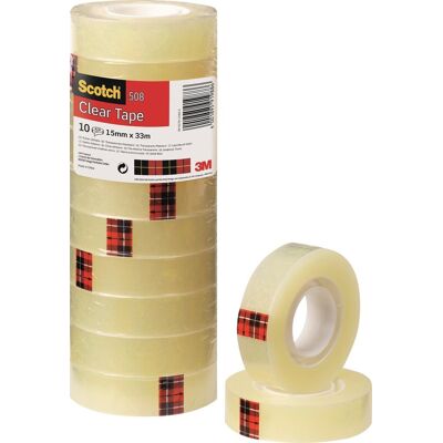 508-10x 15x33 508 Taśma Samoprz.,Ekonom., Scotch, 15mmx33m, 10szt./ft510097312 508-10x 15x33 508 Taśma Samoprz.,Ekonom., Scotch, 15mmx33m, 10szt./ft510097312