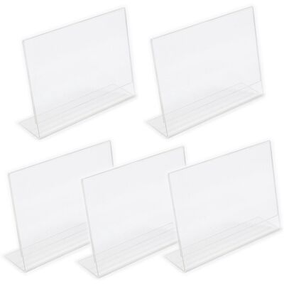 2X3 5x Stojak na cenę menu ulotkę A4 poziomy PLEXI 2X3 5x Stojak na cenę menu ulotkę A4 poziomy PLEXI