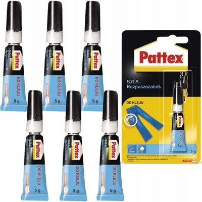 Rozpuszczalnik Do Kleju Pattex S.O.S, 6 Szt - Żelowy Debonder Cyjanoakrylowy Usuwanie Kleju Naklejek Atramentu Markerów Tkanin Powierzchni Rozpuszczalnik Do Kleju Pattex S.O.S, 6 Szt - Żelowy Debonder Cyjanoakrylowy Usuwanie Kleju Naklejek Atramentu Markerów Tkanin Powierzchni