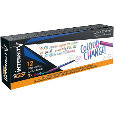 BIC, cienkopisy zmieniające kolor bic intensity color change 12 kolorów BIC, cienkopisy zmieniające kolor bic intensity color change 12 kolorów