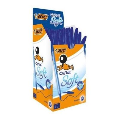 BIC, długopis niebieski bic cristal soft pudełko 50 sztuk BIC, długopis niebieski bic cristal soft pudełko 50 sztuk