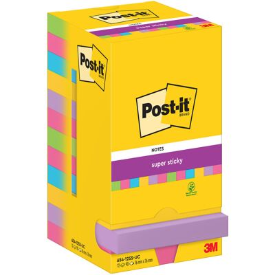 BLOCZEK SAMOP,POST-IT SUPER STICKY, 6 KOLORÓW,76X76MM, 90K.,12 SZT./3M-700052062 BLOCZEK SAMOP,POST-IT SUPER STICKY, 6 KOLORÓW,76X76MM, 90K.,12 SZT./3M-700052062