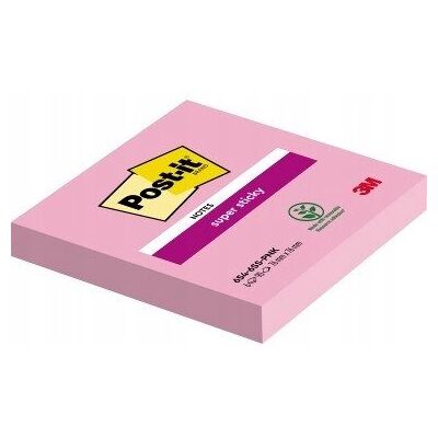 Bloczek Samoprzylepny 76x76mm 90k Różowy Super Sticky Post-It 654-6ss-Pnk 3 Bloczek Samoprzylepny 76x76mm 90k Różowy Super Sticky Post-It 654-6ss-Pnk 3