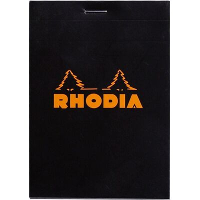 Blok Rhodia N°12 8,5x12 Cm, Kratka, Czarny Blok Rhodia N°12 8,5x12 Cm, Kratka, Czarny