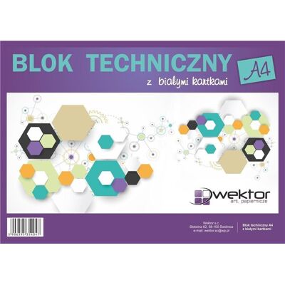 ABC Blok rysunkowy A4/10K biały (10szt) ABC Blok rysunkowy A4/10K biały (10szt)