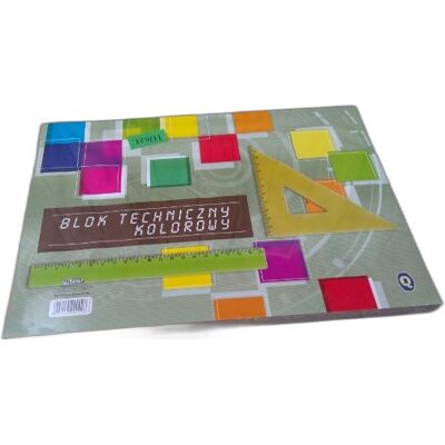 ABC blok techniczny A3 KOLOROWY 10szt. ABC blok techniczny A3 KOLOROWY 10szt.