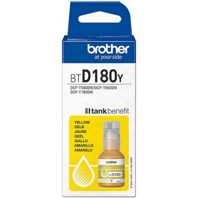 BTD180Y Yellow Ink Bottle Brother BTD180Y Yellow Ink Bottle Brother