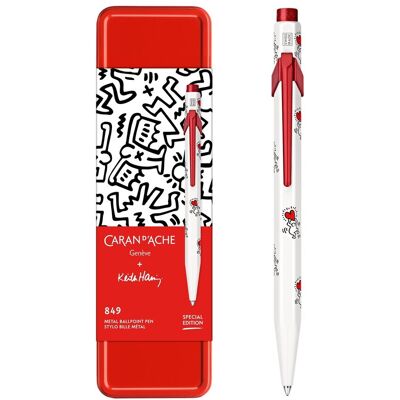 Caran d'Ache, Długopis 849 Keith Haring w pudełku, biały Caran d'Ache, Długopis 849 Keith Haring w pudełku, biały