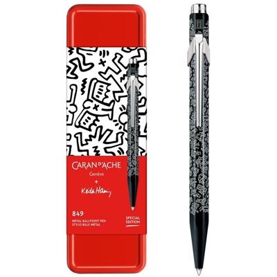 Caran D'Ache, Długopis 849 Keith Haring w pudełku, czarny Caran D'Ache, Długopis 849 Keith Haring w pudełku, czarny