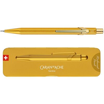 Caran D'ache, Ołówek automatyczny 844 Goldbar w pudełku, Żółte złoto Caran D'ache, Ołówek automatyczny 844 Goldbar w pudełku, Żółte złoto