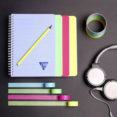 Clairefontaine 5 Kołozeszytów Linicolor A5, 90 Kartek W Linie Clairefontaine 5 Kołozeszytów Linicolor A5, 90 Kartek W Linie