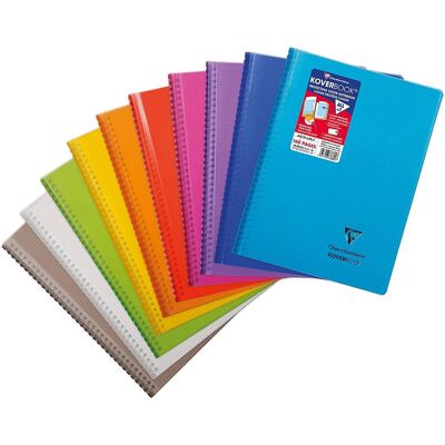 Clairefontaine, kołozeszyt w kratkę, A4, Koverbook, mix Clairefontaine, kołozeszyt w kratkę, A4, Koverbook, mix
