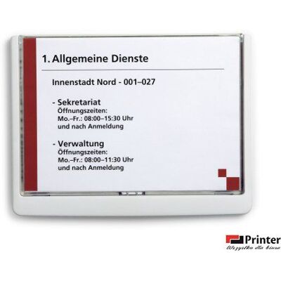 Inny producent Click Sign Tabliczka Przydrzwiowa A5 210x148, 5 Mm Biały 486602 Durable Inny producent Click Sign Tabliczka Przydrzwiowa A5 210x148, 5 Mm Biały 486602 Durable