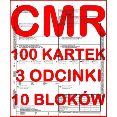 PAKO Cmr List Przewozowy 100 Kartek - 3 Odcinki - 33 Komplety - 10 Szt. PAKO Cmr List Przewozowy 100 Kartek - 3 Odcinki - 33 Komplety - 10 Szt.