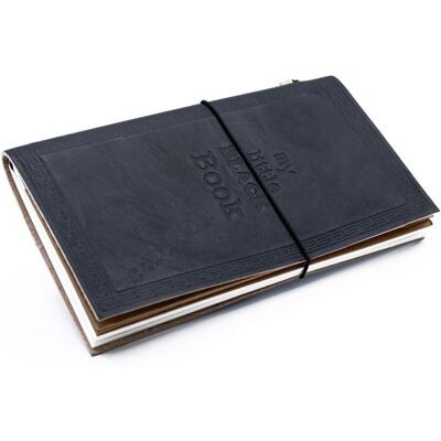 AWGifts Czarny Skórzany Notatnik - My Little Black Book AWGifts Czarny Skórzany Notatnik - My Little Black Book