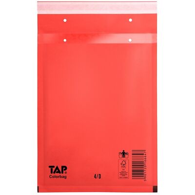 Czerwone Koperty Bąbelkowe 14/4/D RED czerwona TAP Colorbag 100szt Czerwone Koperty Bąbelkowe 14/4/D RED czerwona TAP Colorbag 100szt