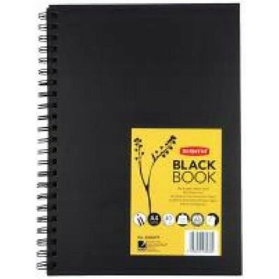 Derwent Black Book Spirala A4 200g 40ark Derwent Black Book Spirala A4 200g 40ark