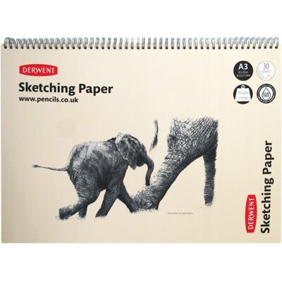 Derwent Sketchpad - Blok A3 Na Spirali 165g 30 Ark Derwent Sketchpad - Blok A3 Na Spirali 165g 30 Ark