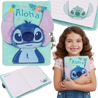 sarcia.eu DISNEY Stitch PLUSZOWY notes dla dziewczynki, pamiętnik NA KLUCZYK, zeszyt szkolny w linie A5 sarcia.eu DISNEY Stitch PLUSZOWY notes dla dziewczynki, pamiętnik NA KLUCZYK, zeszyt szkolny w linie A5