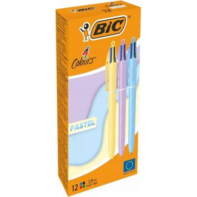 Długopis 4 Colour Mix Pastel (4xżółty,4xfiolet,4xniebieski) 517320 Bic Długopis 4 Colour Mix Pastel (4xżółty,4xfiolet,4xniebieski) 517320 Bic