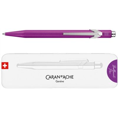 CARAN D'ACHE Długopis 849 Colormat-X M w pudełku fioletowy CARAN D'ACHE Długopis 849 Colormat-X M w pudełku fioletowy