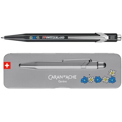 CARAN D'ACHE Długopis 849 Pop Line Totally Swiss Edelweiss Black, Caran Dache CARAN D'ACHE Długopis 849 Pop Line Totally Swiss Edelweiss Black, Caran Dache