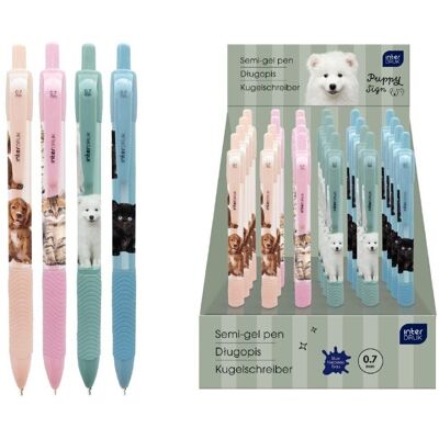 Interdruk Długopis auto z gripem Puppy Sign nieb (24szt) Interdruk Długopis auto z gripem Puppy Sign nieb (24szt)