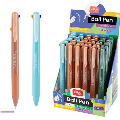 Easy Stationery Długopis automatyczny czterokolorowy (24szt) EASY Easy Stationery Długopis automatyczny czterokolorowy (24szt) EASY