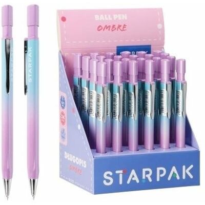 Starpak Długopis automatyczny Ombre czarny (24szt) Starpak Długopis automatyczny Ombre czarny (24szt)