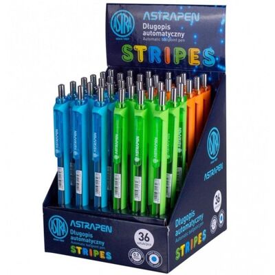 Długopis automatyczny Pen Stripes (36szt) ASTRA Długopis automatyczny Pen Stripes (36szt) ASTRA