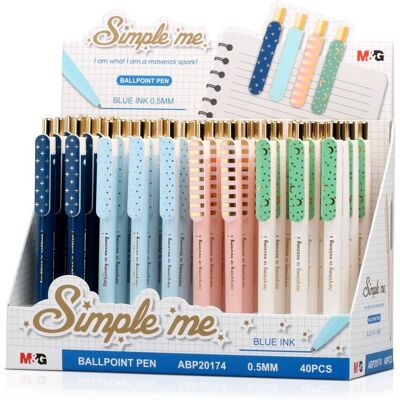 Staedtler Długopis Automatyczny Simple Niebieski Mg Display 40 Szt. Staedtler Długopis Automatyczny Simple Niebieski Mg Display 40 Szt.