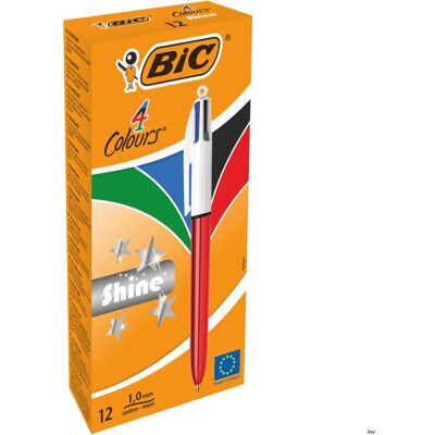 Długopis Bic 4 Colours Shine Red Mix Ast, 982877 Długopis Bic 4 Colours Shine Red Mix Ast, 982877
