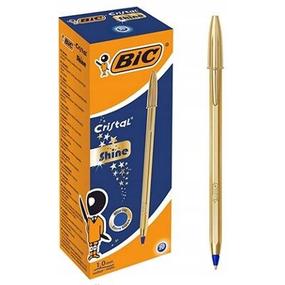 inna (Inny) DŁUGOPIS BIC CRISTAL SHINE ZŁOTY 1 SZT NIEBIESKI wkład NA SZTUKI inna (Inny) DŁUGOPIS BIC CRISTAL SHINE ZŁOTY 1 SZT NIEBIESKI wkład NA SZTUKI