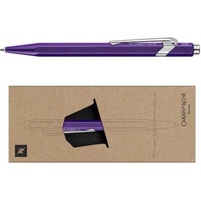 długopis caran d'ache 849 nespresso arpeggio, m, w pudełku, fioletowy długopis caran d'ache 849 nespresso arpeggio, m, w pudełku, fioletowy
