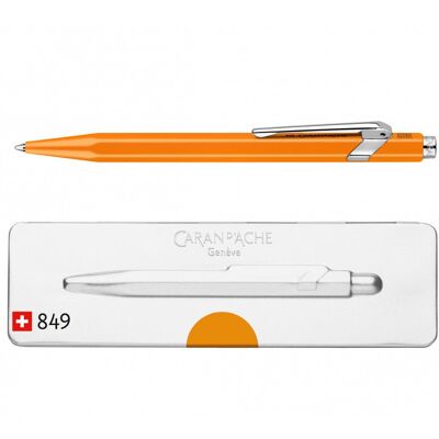 długopis caran d'ache 849 pop line fluo, m, w pudełku, pomarańczowy długopis caran d'ache 849 pop line fluo, m, w pudełku, pomarańczowy