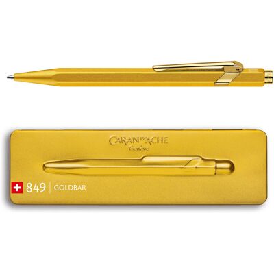 Długopis Caran D'Ache Goldbar 849, złoty Długopis Caran D'Ache Goldbar 849, złoty
